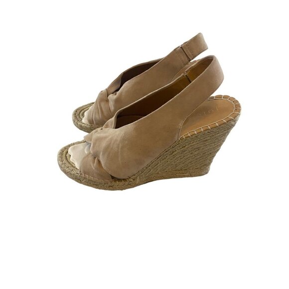Joie Kaili Leather Jute Wedge Platform Sandals - 41 (11US) - Picture 1 of 10